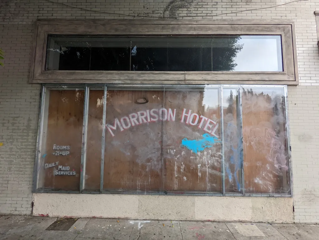 morrison hotel is a far cry from how it was immortalized on the doors record cover